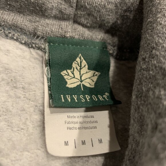 IvySport Boston University Terriers Hoodie Gray Sweatshirt Men's Medium M BU - Picture 3 of 7